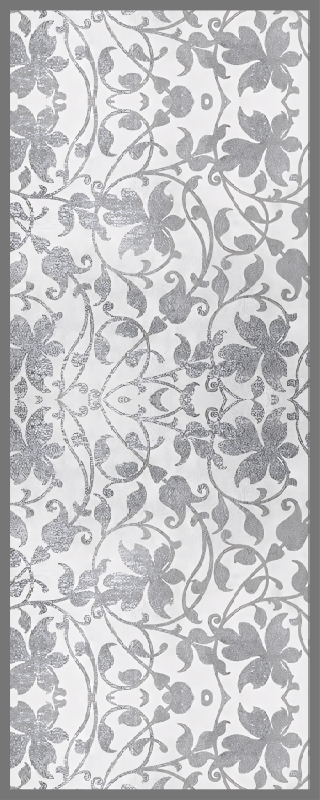 Cement Damask kitchen vinyl carpet - TenStickers