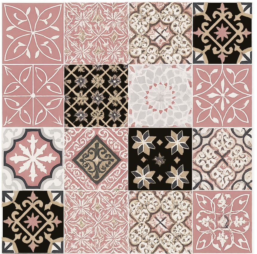 Pink cement living room vinyl carpet - TenStickers