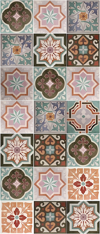 Piastrelline Siciliane kitchen vinyl carpet - TenStickers