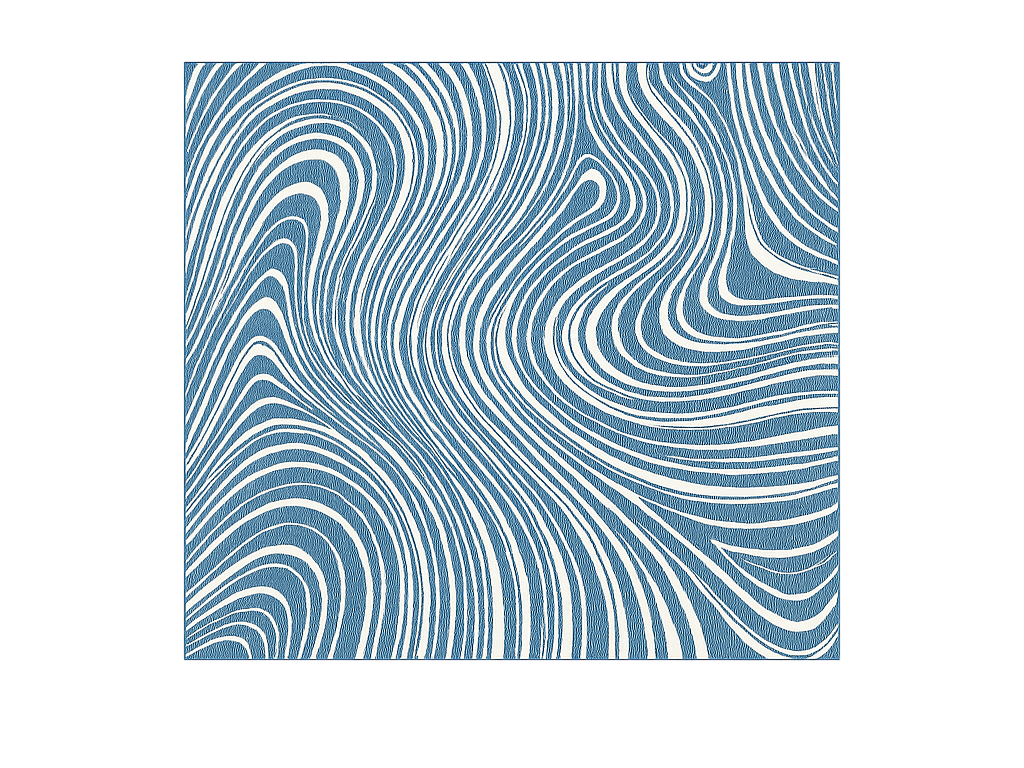 Abstract blue waves outdoor vinyl carpet - TenStickers
