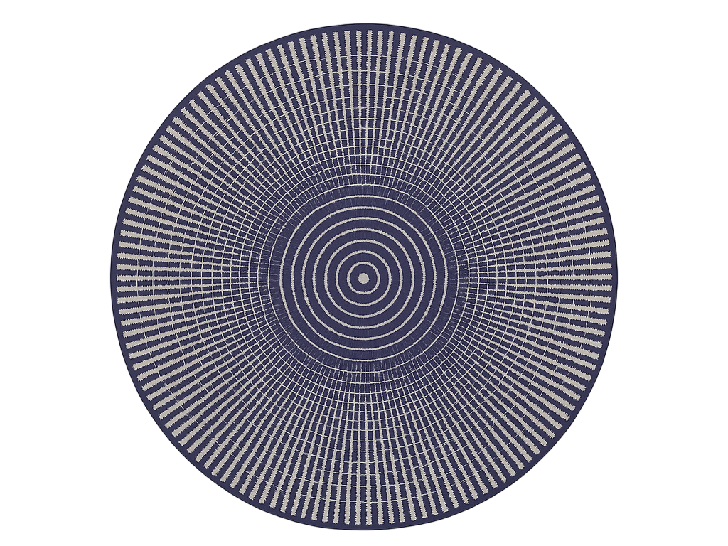 Striped concentric design outdoor vinyl carpet - TenStickers