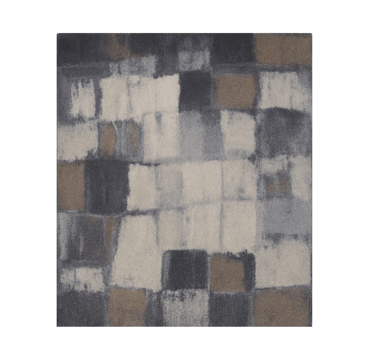 Grey patchwork design square vinyl carpet - TenStickers