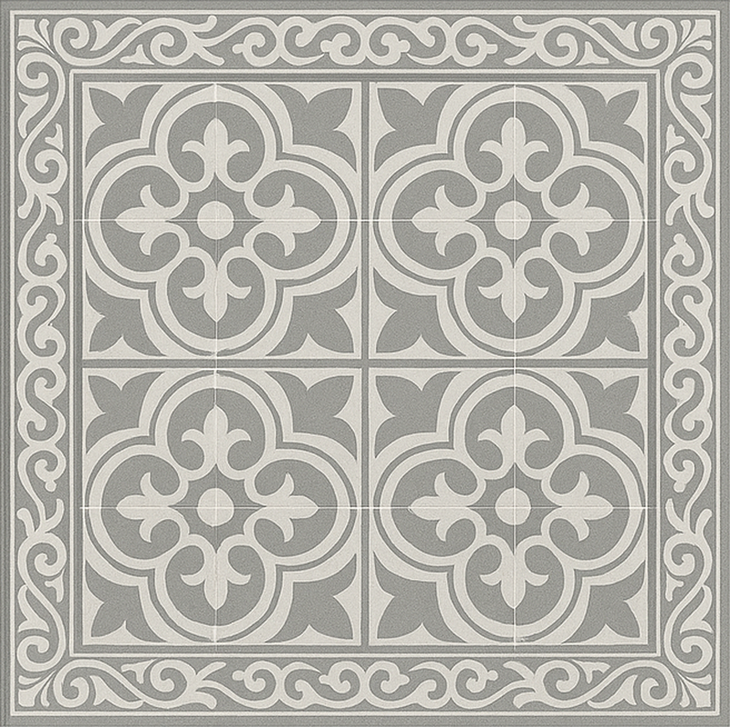 Elegant grey tiles square vinyl carpet - TenStickers