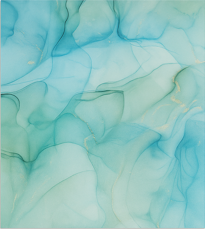 Turquoise wave effect marble vinyl carpet - TenStickers