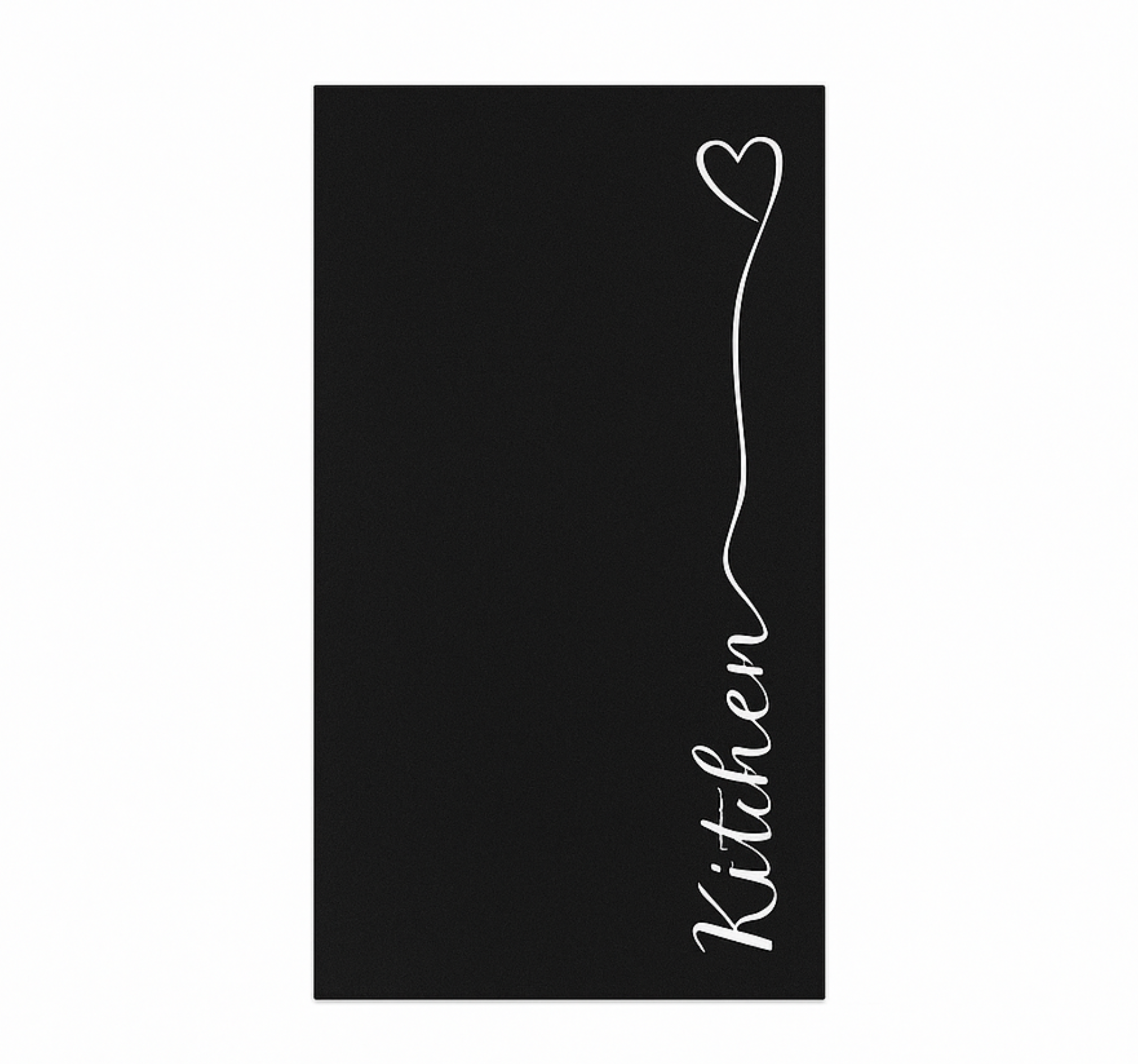 Heart cursive letter kitchen vinyl carpet - TenStickers