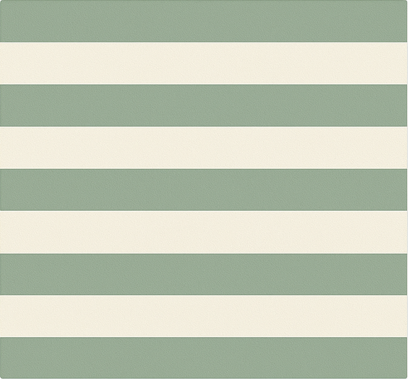 Green striped motif kitchen vinyl carpet - TenStickers