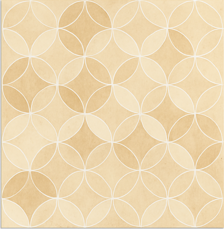 Geometric Overlapping Circles dining room vinyl carpet - TenStickers