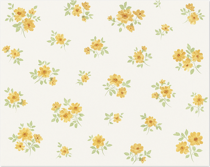 Delicate Chintz Floral dining room vinyl carpet - TenStickers
