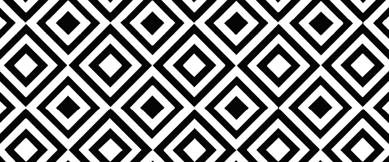Black & White geometric vinyl carpet - TenStickers