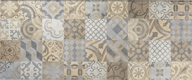 Cementine Arancioni mosaic vinyl carpet - TenStickers