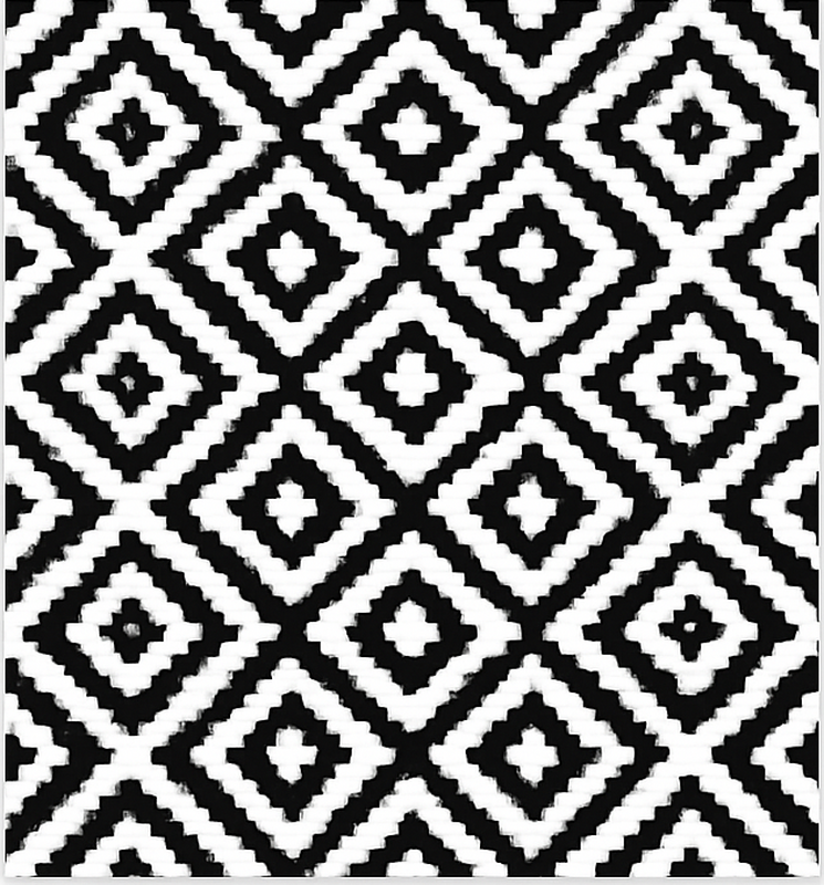 Kitchen vinyl carpet black modern squares - TenStickers