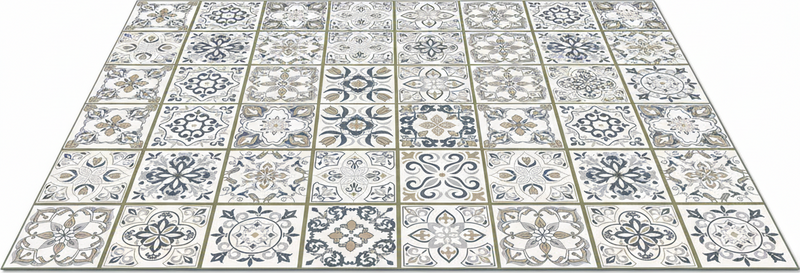 Living room vinyl carpet moroccan tile runner - TenStickers