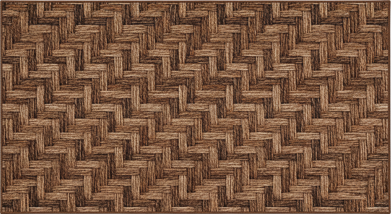 Vinyl rug with brown fabric texture - TenStickers