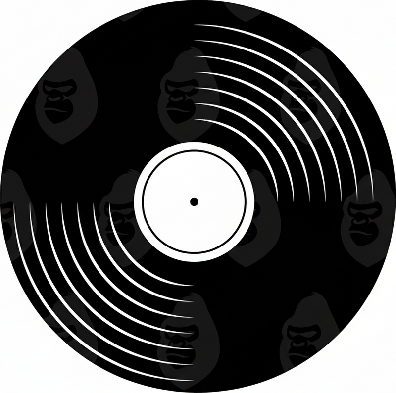 Circular vinyl carpet vinyl record design - TenStickers