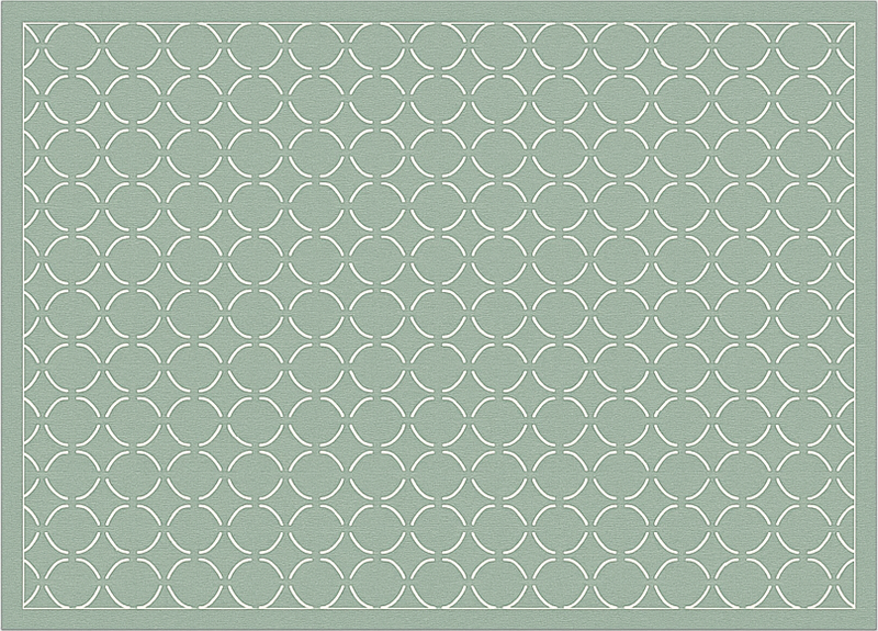Muted celadon lattice kitchen vinyl carpet - TenStickers