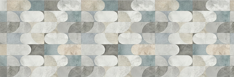 Kitchen vinyl carpet modern pill mosaic design - TenStickers