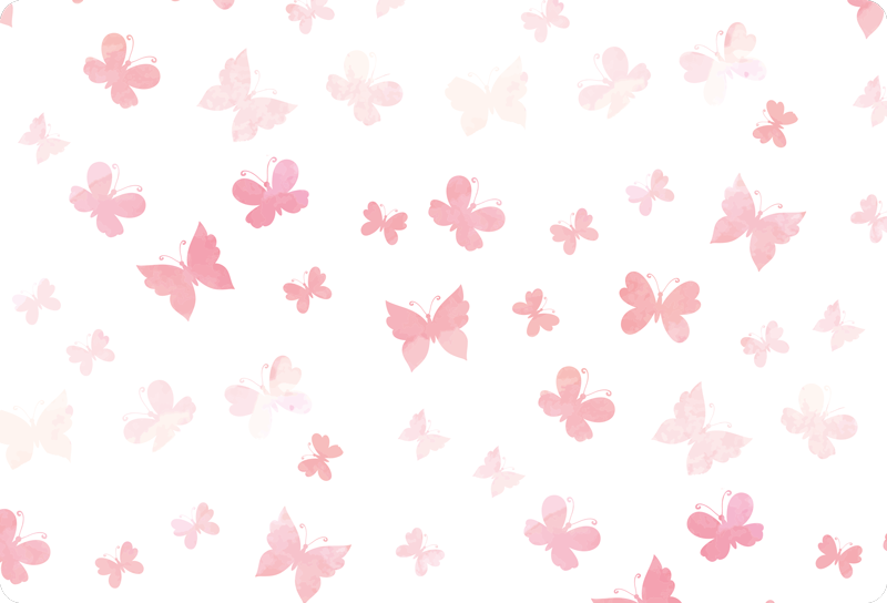 Animal vinyl carpet pastel flying butterflies - TenStickers