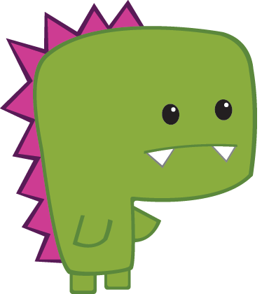 Green mini dinosaur animal vinyl carpet - TenStickers