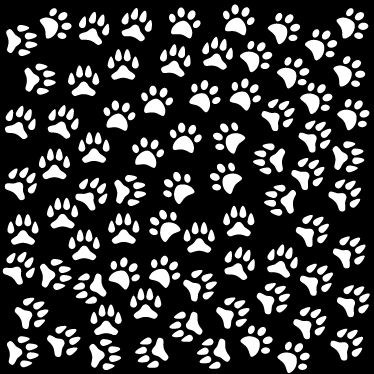 White animal prints animal vinyl carpet - TenStickers