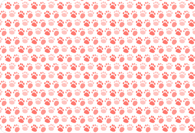 Animal vinyl carpet dog paw prints - TenStickers
