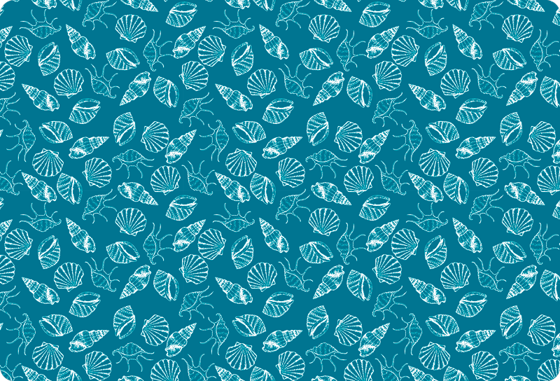 Animal vinyl carpet seashell creatures - TenStickers