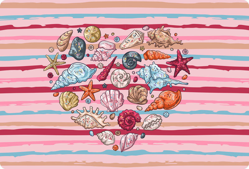 Sea love animal vinyl carpet - TenStickers