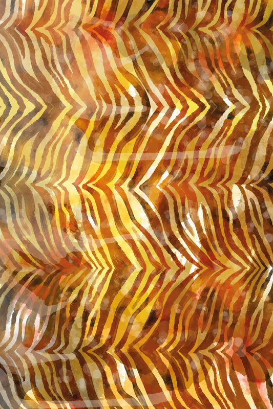 Zebra watercolor texture animal vinyl carpet - TenStickers