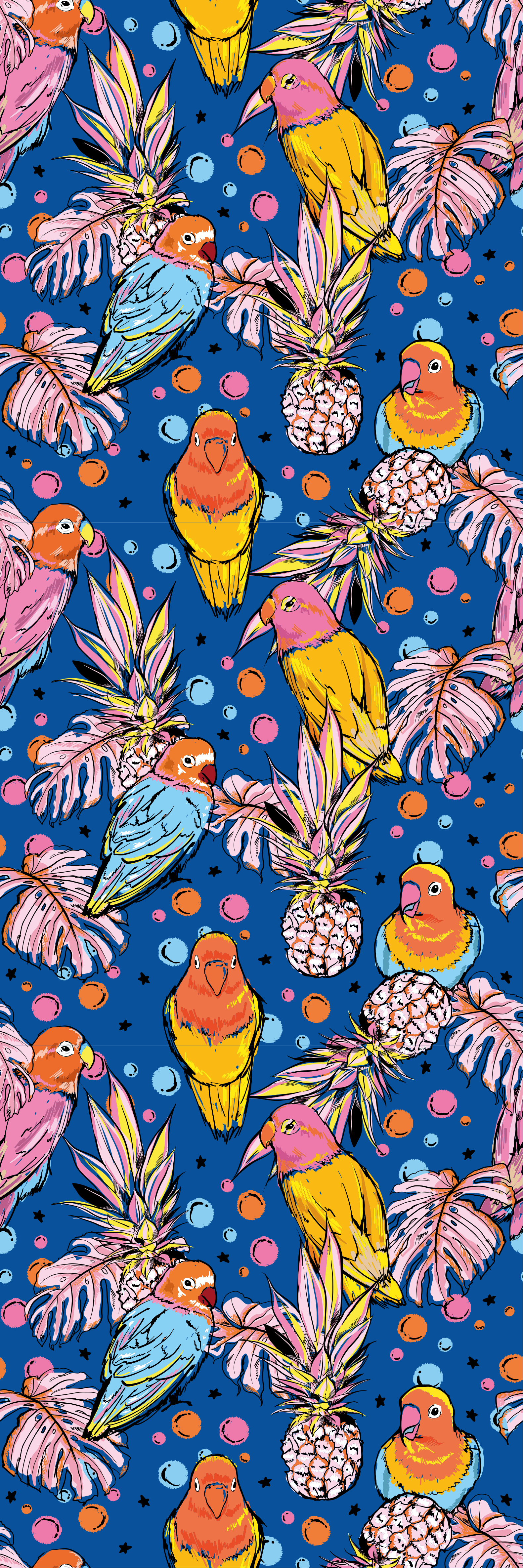 Colorful plumage animal vinyl carpet - TenStickers