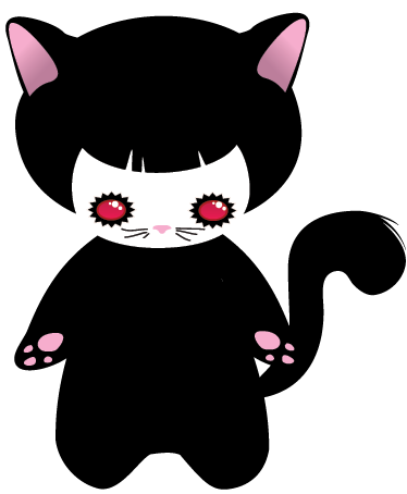 Baby cat monster animal vinyl carpet - TenStickers
