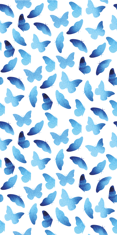 Animal vinyl carpet painted butterflies - TenStickers