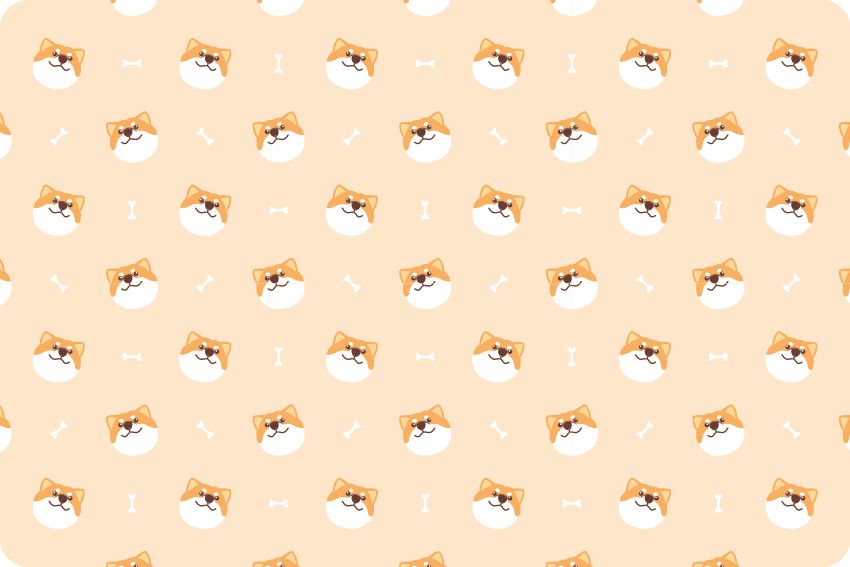 Cute dog face cartoon animal vinyl carpet - TenStickers