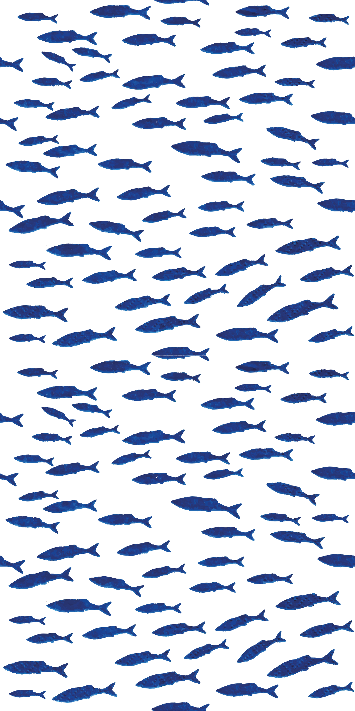 Animal vinyl carpet blue fish pattern - TenStickers