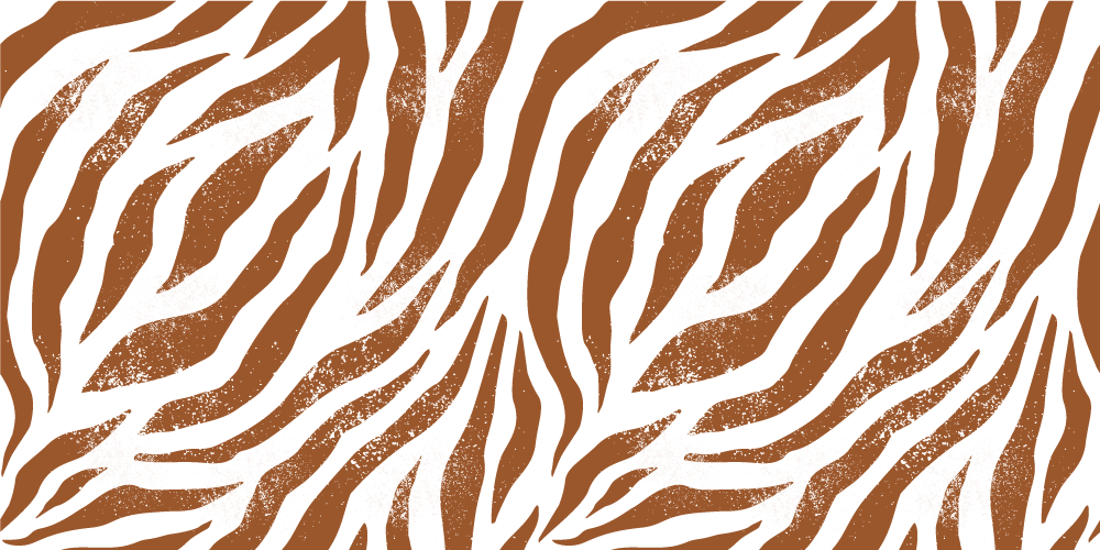 Brown zebra animal print animal vinyl carpet - TenStickers