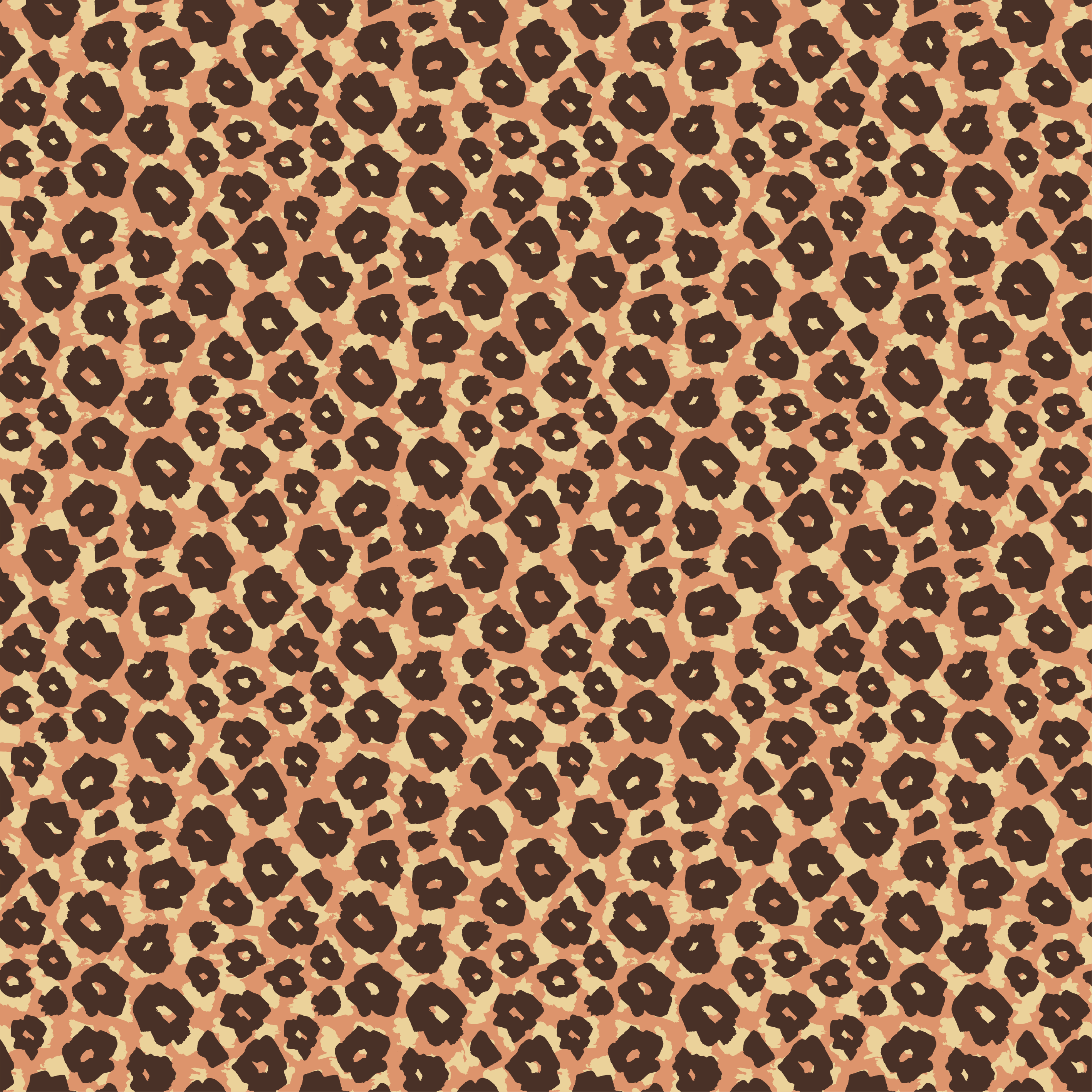 Animal vinyl carpet with velvety leopard print - TenStickers