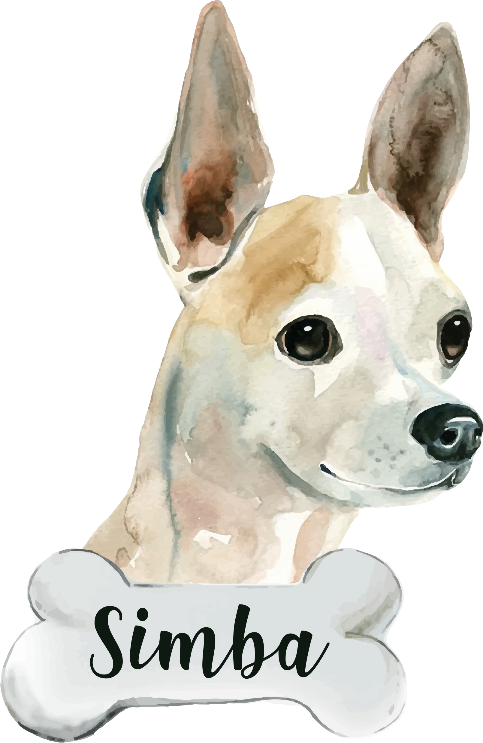 Dog personalized animal vinyl carpet - TenStickers