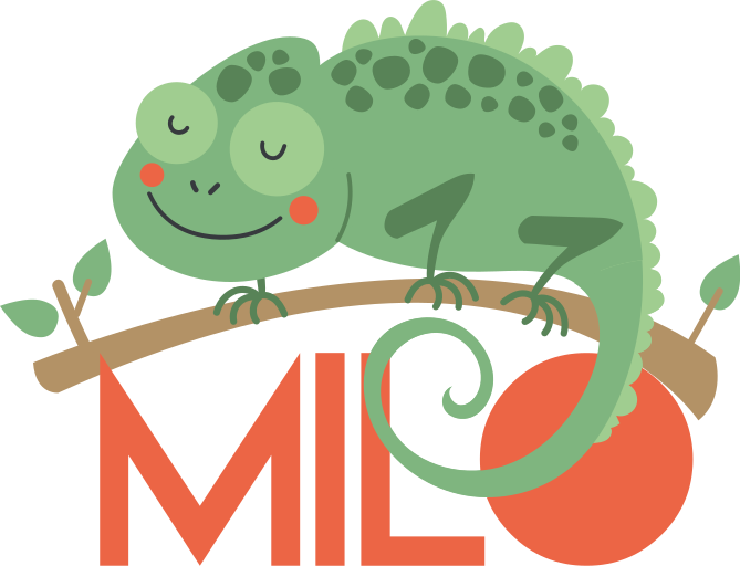 Animal vinyl carpet chameleon personalized name - TenStickers