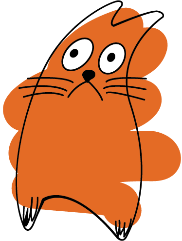 Orange original silhouette animal vinyl carpet - TenStickers