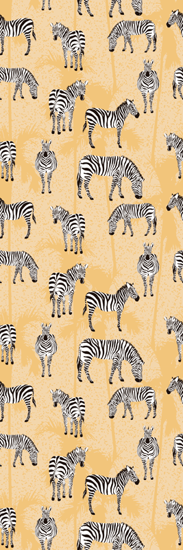 Animal vinyl carpet zebra patterns - TenStickers