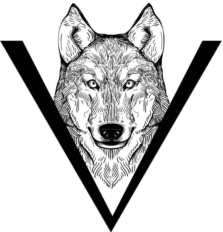 Animal vinyl carpet wolf design - TenStickers