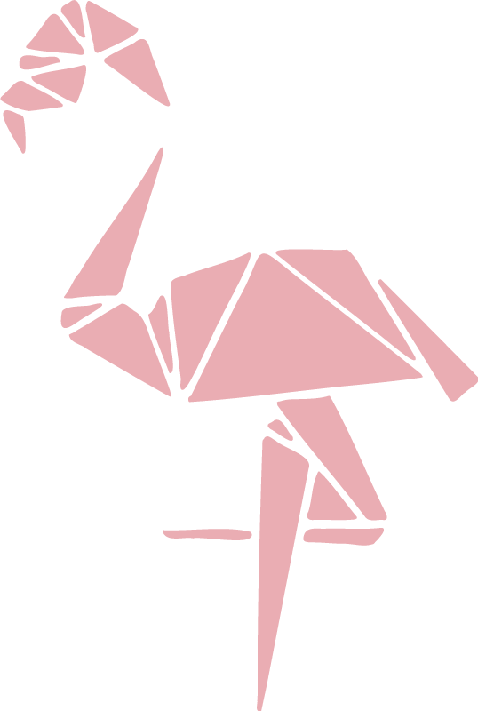 Animal vinyl carpet stylish flamingo design - TenStickers