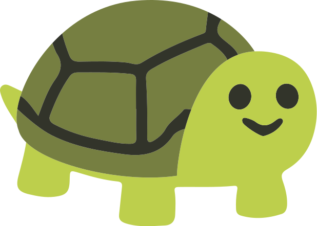 Cute smiling turtle animal vinyl carpet - TenStickers