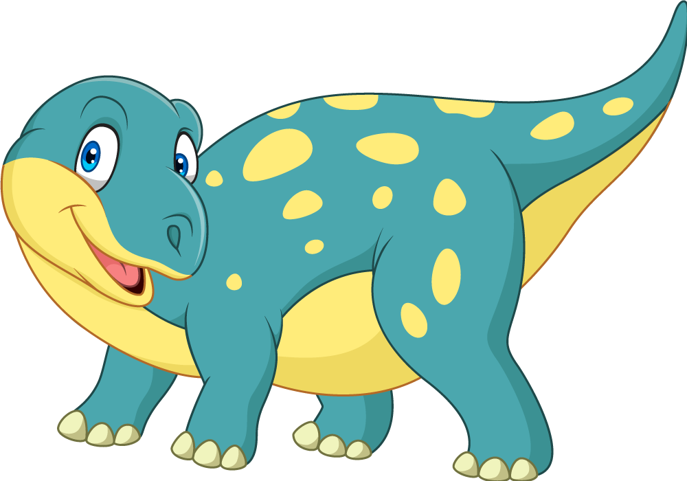 Animal vinyl carpet joyful animated dinosaur - TenStickers