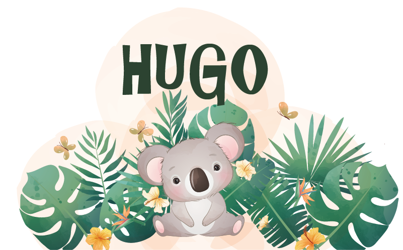 Animal vinyl carpet koala jungle design - TenStickers