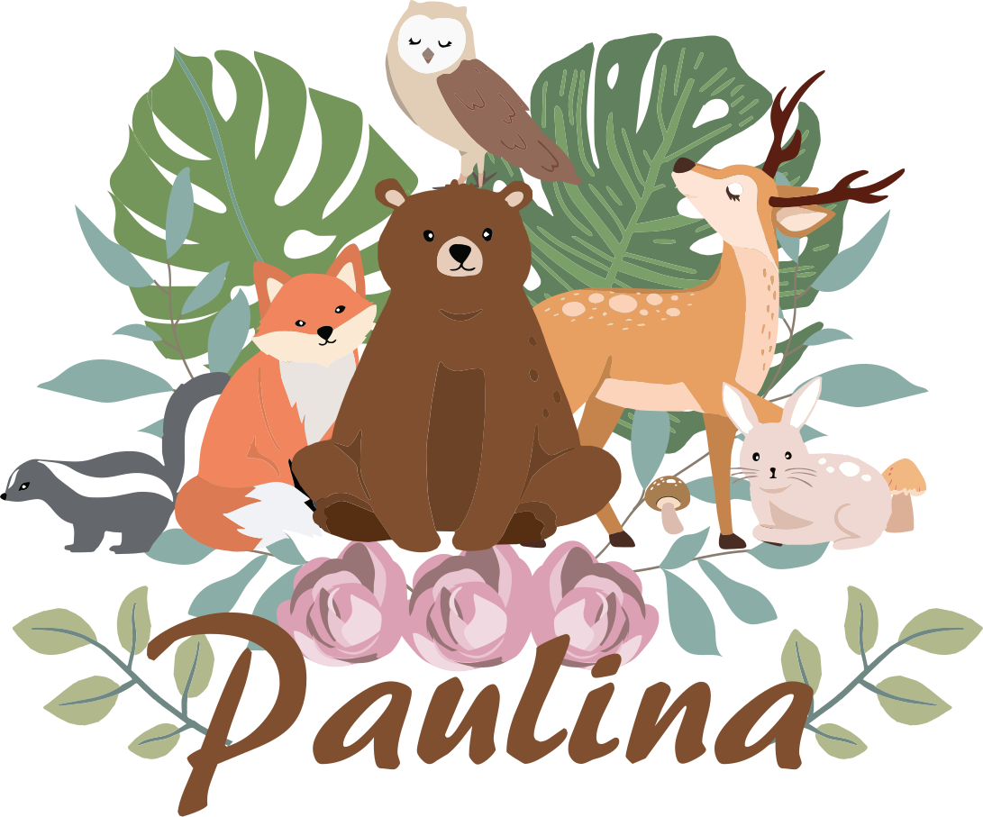 Animal vinyl carpet forest animal gathering - TenStickers