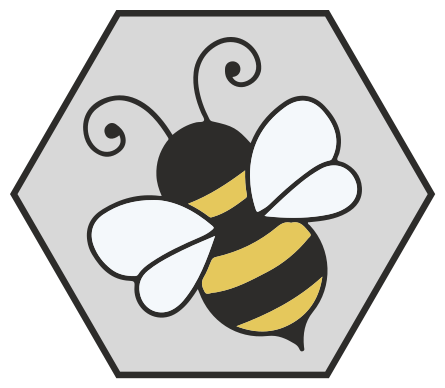 Animal vinyl carpet bee hexagon pattern - TenStickers