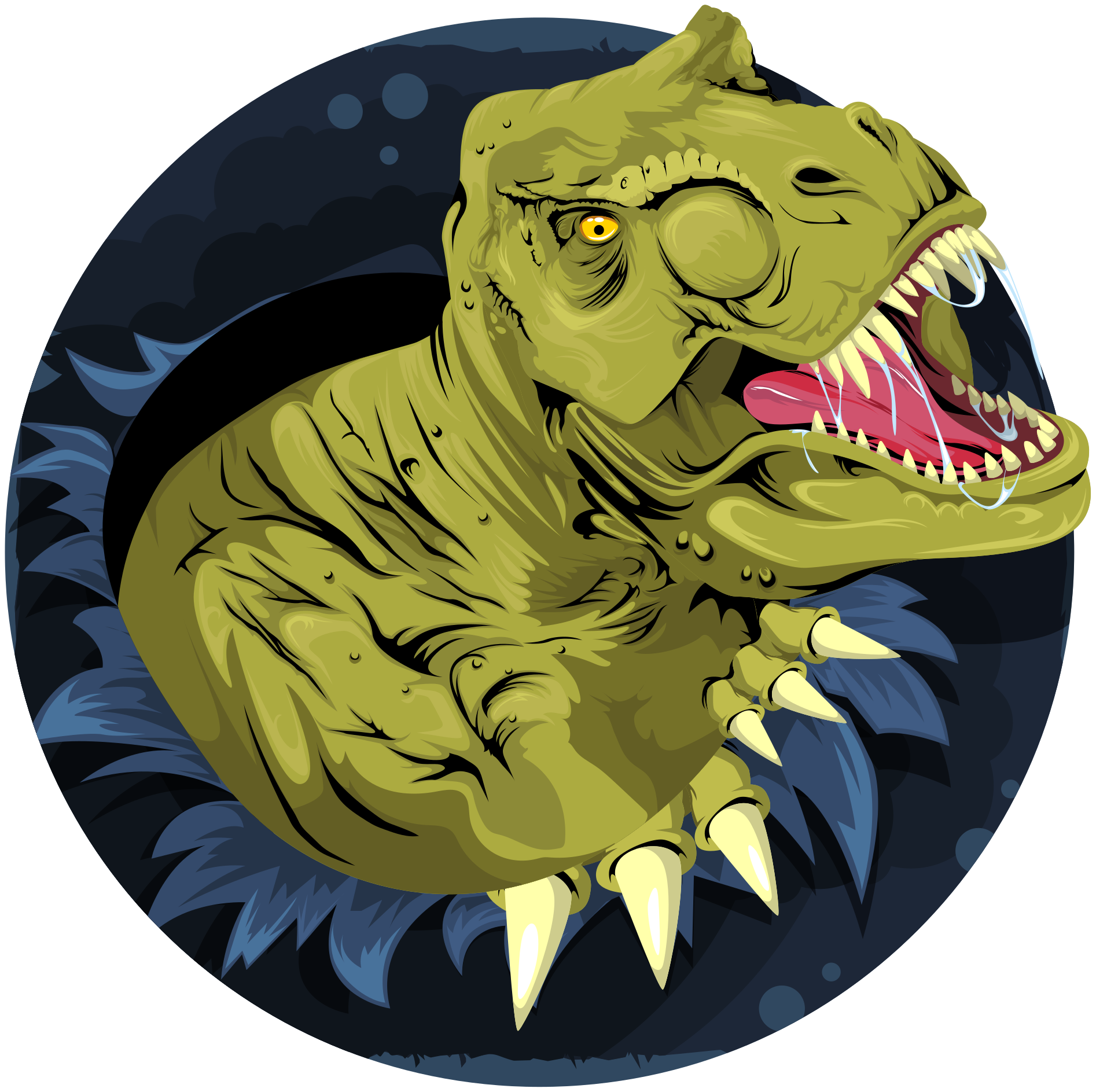 Tyrannosaurus rex skull animal vinyl carpet - TenStickers