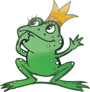 Queen frog animal vinyl carpet - TenStickers