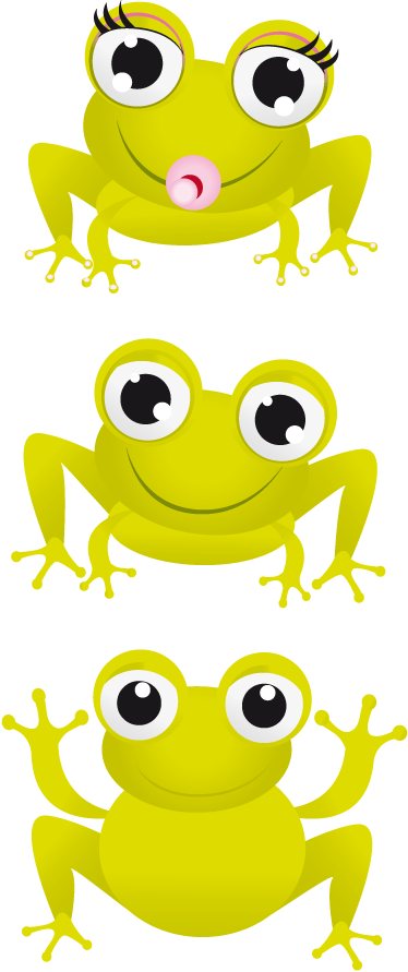 Baby frogs animal vinyl carpet - TenStickers