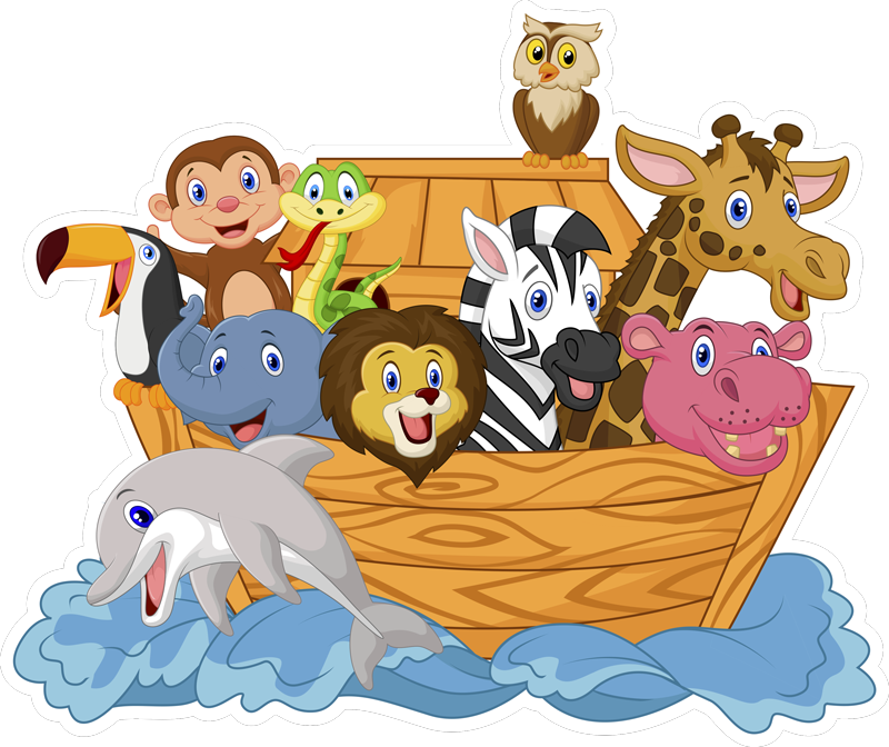 Animal vinyl carpet noah's ark design - TenStickers
