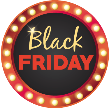 Black friday vinyl carpet red circle sale - TenStickers